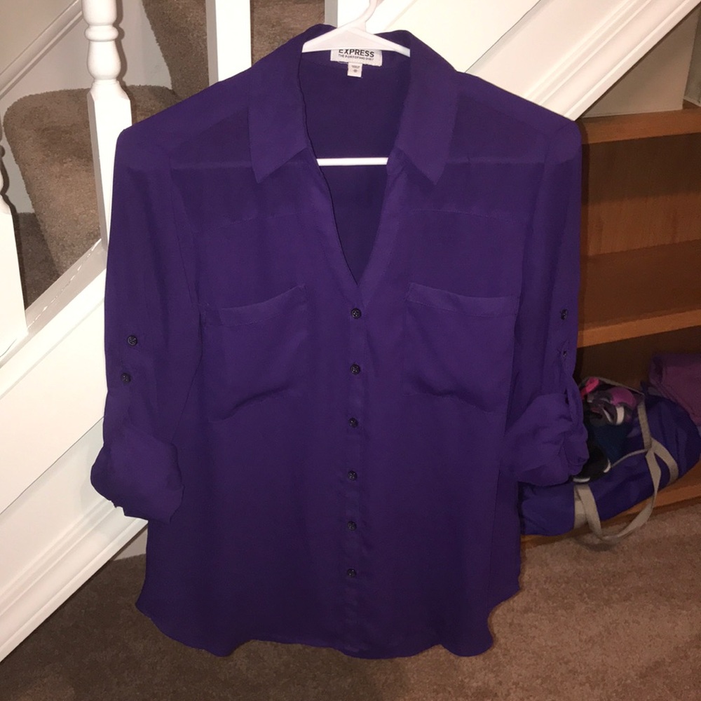 express purple portofino blouse